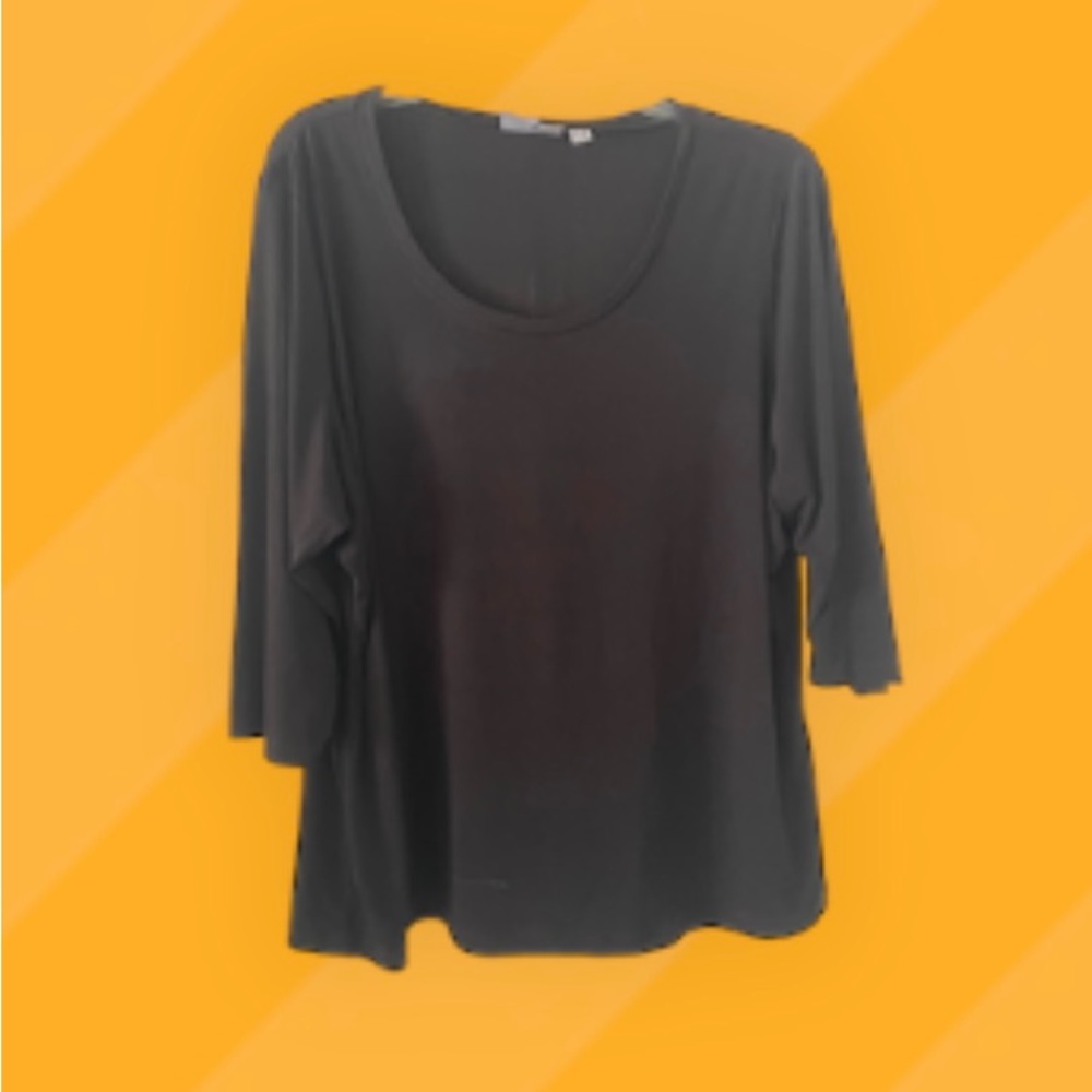Susan Graver Black 2XL top